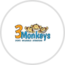 3 Monkeys Inflatables logo