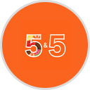 5&5 logo