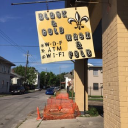 Black and Gold Wash and Fold