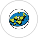 The Flat Earth Society logo